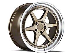 Aodhan DS09 Bronze with Machined Lip Wheel; Rear Only; 19x9.5; 22mm Offset (05-09 Mustang)