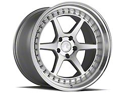 Aodhan DS09 Silver with Machined Face Wheel; Rear Only; 19x11; 22mm Offset (05-09 Mustang)
