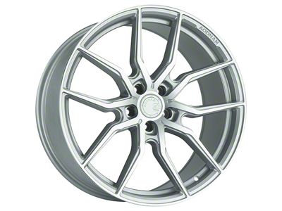 Aodhan AFF1 Gloss Silver Machined Wheel; Rear Only; 20x10.5 (10-15 Camaro)