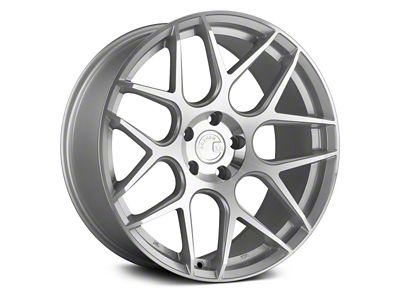 Aodhan AFF2 Gloss Silver Machined Wheel; Rear Only; 20x10.5 (10-15 Camaro)