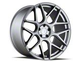 AFF2 Matte Gray Wheel; Rear Only; 20x10.5; 35mm Offset (10-15 Camaro)