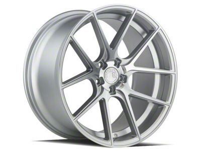 Aodhan AFF3 Gloss Silver Machined Wheel; Rear Only; 20x10.5 (10-15 Camaro)