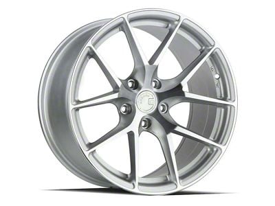 Aodhan AFF7 Gloss Silver Machined Wheel; Rear Only; 20x10.5 (10-15 Camaro)