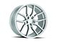 Aodhan AFF1 Gloss Silver Machined Wheel; Rear Only; 20x10.5 (10-14 Mustang)