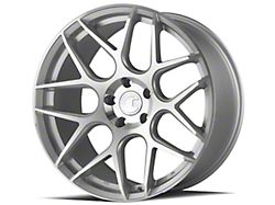 Aodhan AFF2 Gloss Silver Machined Face Wheel; Rear Only; 20x10.5; 45mm Offset (10-14 Mustang)