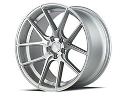 Aodhan AFF3 Gloss Silver Machined Face Wheel; Rear Only; 20x10.5; 45mm Offset (10-14 Mustang)