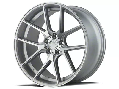 Aodhan AFF3 Gloss Silver Machined Face Wheel; 20x9; 32mm Offset (10-14 Mustang)