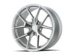 Aodhan AFF7 Gloss Silver Machined Face Wheel; 18x9.5; 35mm Offset (10-14 Mustang)