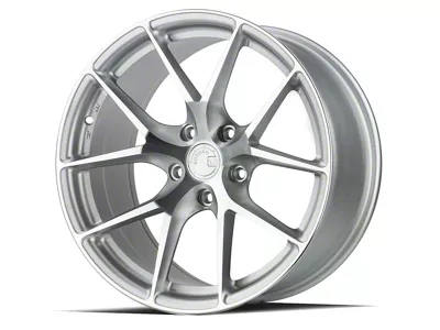 Aodhan AFF7 Gloss Silver Machined Face Wheel; 19x9.5; 35mm Offset (10-14 Mustang)