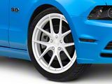 AFF7 Gloss Silver Machined Face Wheel; 19x9.5; 35mm Offset (10-14 Mustang)