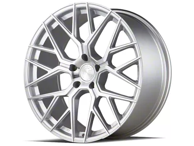 Aodhan AFF9 Gloss Silver Machined Face Wheel; 20x9; 30mm Offset (10-14 Mustang)