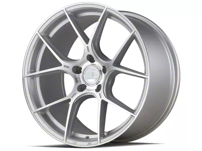 Aodhan AH-11 Gloss Silver Machined Face Wheel; 19x8.5; 35mm Offset (10-14 Mustang)