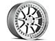 Aodhan DS-X Silver with Machine Face Wheel; 18x8.5 (10-14 Mustang GT w/o Performance Pack, V6)