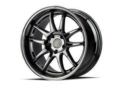 Aodhan DS02 Black Vacuum Wheel; Rear Only; 18x9.5; 15mm Offset (10-14 Mustang)