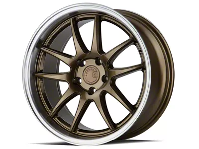 Aodhan DS02 Bronze with Machined Lip Wheel; 19x8.5; 35mm Offset (10-14 Mustang)
