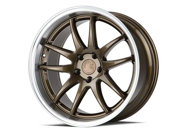 02 Mustang Rims Mustang DS02 Bronze with Machined Lip Wheel; 19x9.5; 30mm Offset (10-14 ...