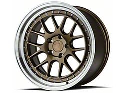 Aodhan DS06 Bronze with Machined Lip Wheel; 18x9.5; 30mm Offset (10-14 Mustang)