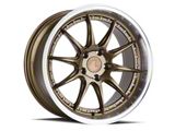 DS07 Bronze with Machine Lip Wheel; 19x9.5; 30mm Offset (10-14 Mustang)
