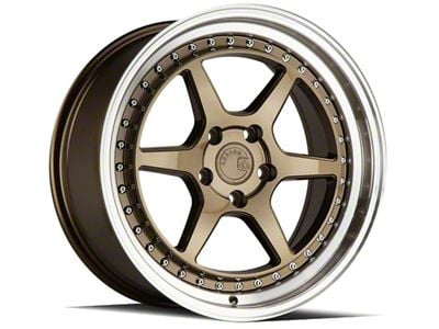 Aodhan DS09 Bronze with Machined Lip Wheel; 19x8.5; 35mm Offset (10-14 Mustang)