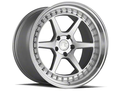 Aodhan DS09 Silver with Machined Face Wheel; Rear Only; 19x11; 22mm Offset (10-14 Mustang)