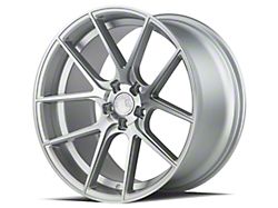 Aodhan AFF3 Gloss Silver Machined Face Wheel; Rear Only; 20x10.5; 45mm Offset (15-23 Mustang)