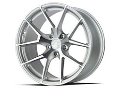 Aodhan AFF7 Gloss Silver Machined Face Wheel; 20x9; 30mm Offset (15-23 Mustang GT, EcoBoost, V6)