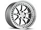 Aodhan DS-X Silver with Machine Face Wheel; 19x8.5 (15-23 Mustang GT, EcoBoost, V6)