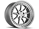 Aodhan DS-X Silver with Machine Face Wheel; 19x9.5 (15-23 Mustang GT, EcoBoost, V6)