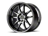 DS02 Black Vacuum Wheel; Rear Only; 19x11; 22mm Offset (15-23 Mustang)