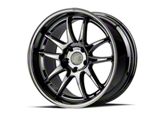 DS02 Black Vacuum Wheel; Rear Only; 19x9.5; 22mm Offset (15-23 Mustang)