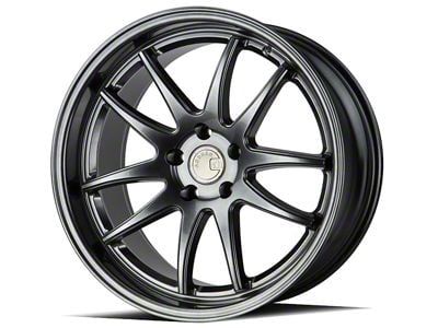 Aodhan DS02 Hyper Black Wheel; 19x9.5; 30mm Offset (15-23 Mustang GT, EcoBoost, V6)
