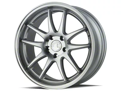Aodhan DS02 Silver with Machined Face Wheel; 18x8.5; 35mm Offset (15-23 Mustang EcoBoost w/o Performance Pack, V6)