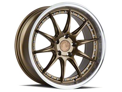 Aodhan DS07 Bronze with Machine Lip Wheel; 19x8.5; 35mm Offset (15-23 Mustang GT, EcoBoost, V6)