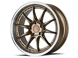 Aodhan DS07 Bronze with Machined Lip Wheel; 18x8.5; 35mm Offset (15-23 Mustang EcoBoost w/o Performance Pack, V6)