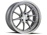 Aodhan DS07 Silver with Machine Face Wheel; 19x9.5; 30mm Offset (15-23 Mustang GT, EcoBoost, V6)