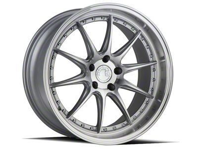 Aodhan DS07 Silver with Machine Face Wheel; 19x9.5; 30mm Offset (15-23 Mustang GT, EcoBoost, V6)