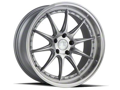 Aodhan DS07 Silver with Machine Face Wheel; 19x9.5 (15-23 Mustang GT, EcoBoost, V6)