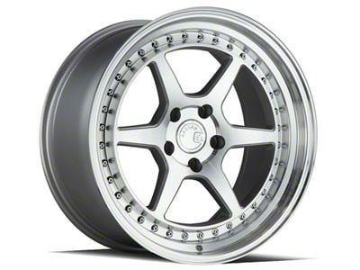 Aodhan DS09 Silver with Machined Face Wheel; 18x8.5; 35mm Offset (15-23 Mustang EcoBoost w/o Performance Pack, V6)