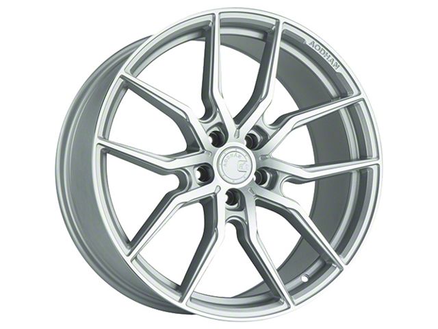 Aodhan AFF1 Gloss Silver Machined Wheel; 20x9 (2024 Mustang)