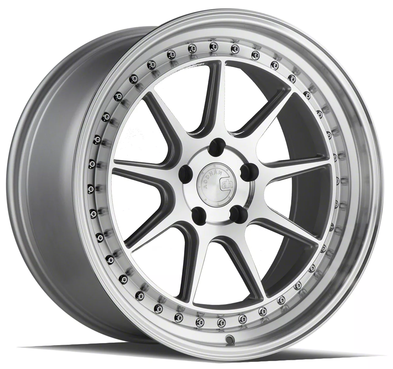 ノアンデ Aodhan Mustang DS-X Silver with Machine Face Wheel; 18x9.5