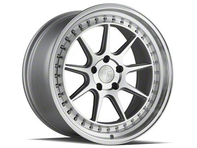 Aodhan DS-X Silver with Machine Face Wheel; 18x9.5 (94-98 Mustang)