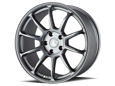 Aodhan AH06 Matte Gray Wheel; 18x9; 30mm Offset (99-04 Mustang)