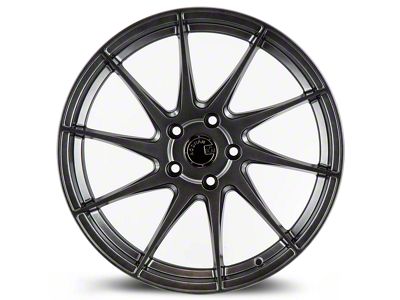 Aodhan AH09 Hyper Black Wheel; Driver Side; 18x8.5; 35mm Offset (99-04 Mustang)