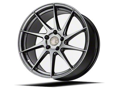 Aodhan AH09 Hyper Black Wheel; Passenger Side; 18x8.5; 35mm Offset (99-04 Mustang)