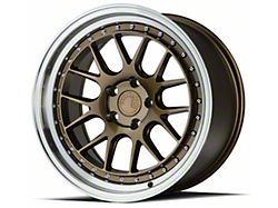 Aodhan DS06 Bronze with Machined Lip Wheel; 18x8.5; 35mm Offset (99-04 Mustang)