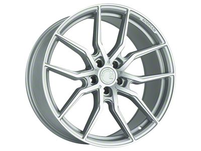 Aodhan AFF1 Gloss Silver Machined Wheel; Rear Only; 20x10.5; 35mm Offset (16-24 Camaro)