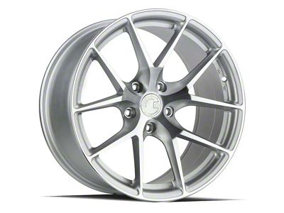 Aodhan AFF7 Gloss Silver Machined Wheel; Rear Only; 20x10.5 (16-24 Camaro)
