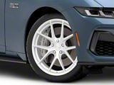 AFF7 Gloss Silver Machined Face Wheel; 19x9.5; 35mm Offset (24-26 Mustang)