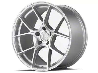 Aodhan AH-11 Gloss Silver Machined Face Wheel; 18x9.5; 35mm Offset (24-25 Mustang GT, EcoBoost)