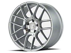 Aodhan AH-X Gloss Silver Machined Face Wheel; 18x9.5; 35mm Offset (24-25 Mustang GT, EcoBoost)